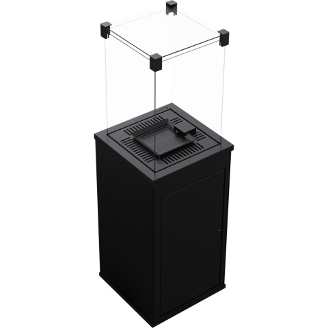 KRATKI PATIO OGRZEWACZ GAZOWY SZKŁO/CZARNY PIKOWANY AUTOMAT KRATKI PATIO OGRZEWACZ GAZOWY SZKŁO/CZARNY PIKOWANY AUTOMAT