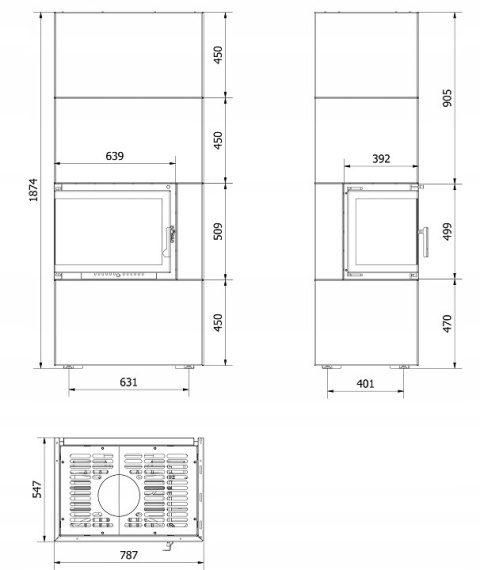 KRATKI WKŁAD KOMINKOWY SIMPLE 8 BS Z ZABUDOWA BOX LEWY BIAŁY KRATKI WKŁAD KOMINKOWY SIMPLE 8 BS Z ZABUDOWA BOX LEWY BIAŁY