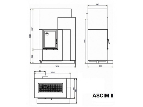 HAAS+SOHN ASCIM II OBUDOWA+WKŁAD KOMINKOWY MALVIK IV HAAS+SOHN ASCIM II OBUDOWA+WKŁAD KOMINKOWY MALVIK IV