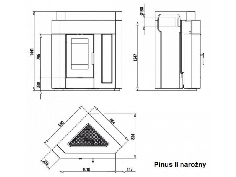 HAAS+SOHN PINUS II NAROŻNY OBUDOWA+WKŁAD PINUS AL. HAAS+SOHN PINUS II NAROŻNY OBUDOWA+WKŁAD PINUS AL.