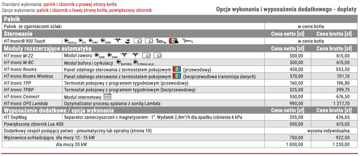 HEIZTECHNIK KOCIOŁ HT DASPELL LUX 15 HEIZTECHNIK KOCIOŁ HT DASPELL LUX 15