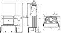 KOBOK WKŁAD KOMINKOWY HORIZONTAL VD 740/510