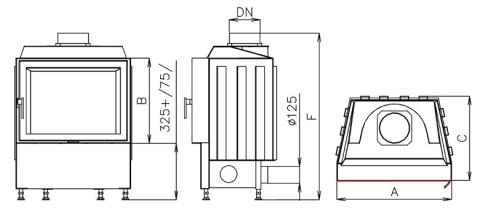 KOBOK WKŁAD KOMINKOWY MIDI 670/510 SM KOBOK WKŁAD KOMINKOWY MIDI 670/510 SM
