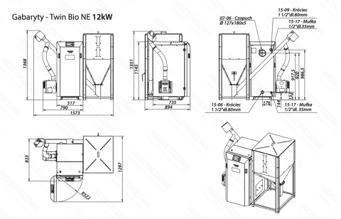 KOSTRZEWA KOCIOŁ TWIN BIO NE 16 KW KOSTRZEWA KOCIOŁ TWIN BIO NE 16 KW