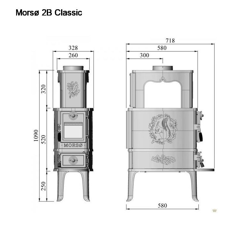 MORSO PIEC WOLNOSTOJĄCY RADIACYJNY 2 B CLASSIC MORSO PIEC WOLNOSTOJĄCY RADIACYJNY 2 B CLASSIC