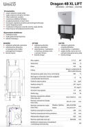 UNICO WKŁAD KOMINKOWY DRAGON 4B XL LIFT RASTER