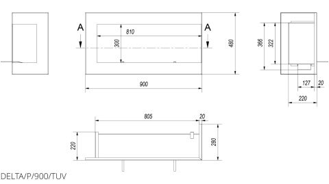 KRATKI BIOKOMINEK DELTA 900 PRAWY KRATKI BIOKOMINEK DELTA 900 PRAWY