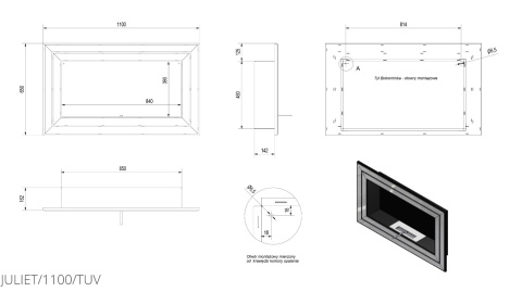 KRATKI BIOKOMINEK JULIET 1100 KRATKI BIOKOMINEK JULIET 1100