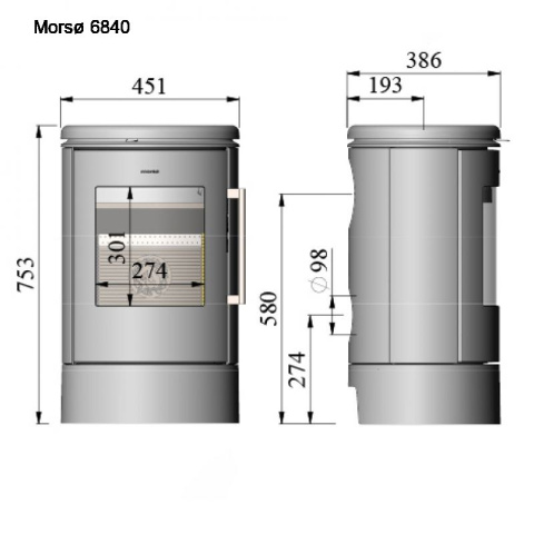 MORSO PIEC WOLNOSTOJĄCY KONWEKCYJNY 6840 MORSO PIEC WOLNOSTOJĄCY KONWEKCYJNY 6840