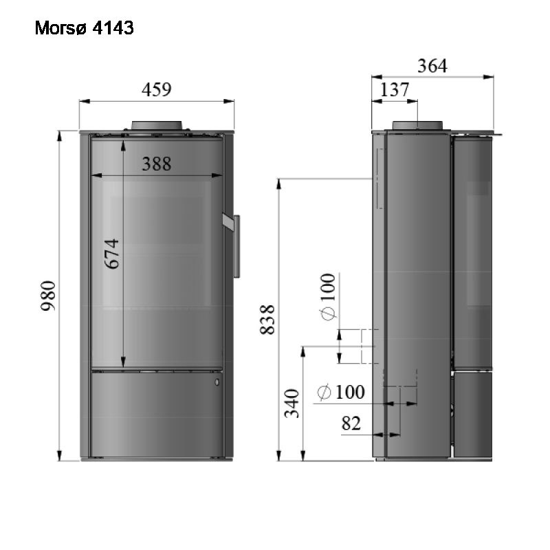 MORSO PIEC WOLNOSTOJĄCY KONWEKCYJNY 4143 MORSO PIEC WOLNOSTOJĄCY KONWEKCYJNY 4143
