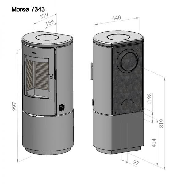 MORSO PIEC WOLNOSTOJĄCY KONWEKCYJNY 7340 MORSO PIEC WOLNOSTOJĄCY KONWEKCYJNY 7340