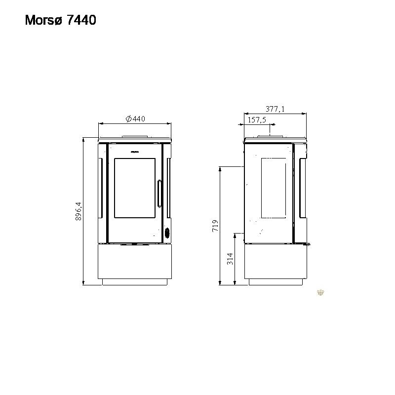 MORSO PIEC WOLNOSTOJĄCY KONWEKCYJNY 7440 MORSO PIEC WOLNOSTOJĄCY KONWEKCYJNY 7440