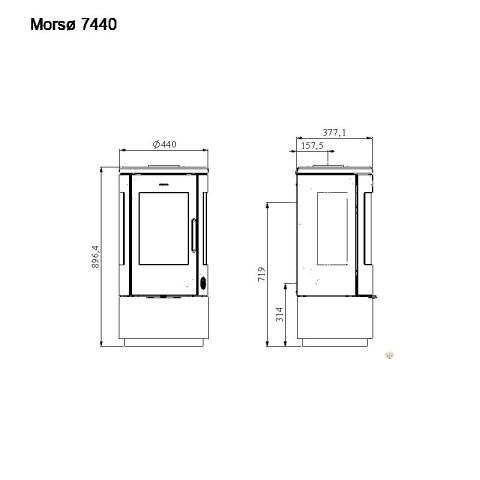 MORSO PIEC WOLNOSTOJĄCY KONWEKCYJNY 7440 MORSO PIEC WOLNOSTOJĄCY KONWEKCYJNY 7440