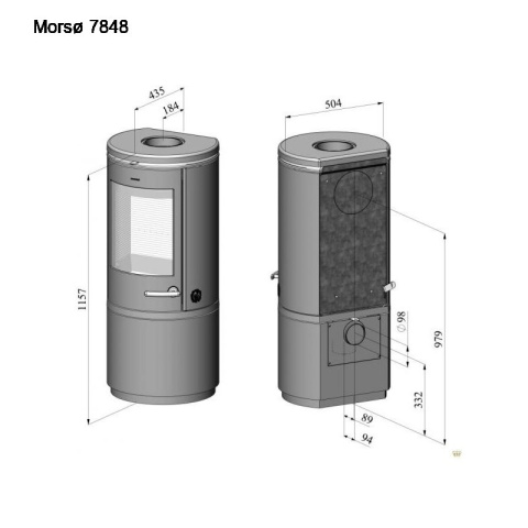MORSO PIEC WOLNOSTOJĄCY KONWEKCYJNY 7848 MORSO PIEC WOLNOSTOJĄCY KONWEKCYJNY 7848