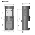 MORSO PIEC WOLNOSTOJĄCY KONWEKCYJNY 7993