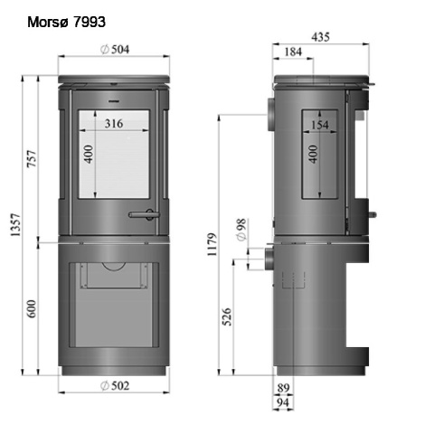 MORSO PIEC WOLNOSTOJĄCY KONWEKCYJNY 7993 MORSO PIEC WOLNOSTOJĄCY KONWEKCYJNY 7993