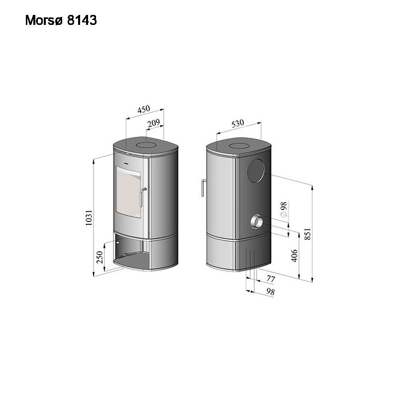 MORSO PIEC WOLNOSTOJĄCY KONWEKCYJNY 8143 MORSO PIEC WOLNOSTOJĄCY KONWEKCYJNY 8143