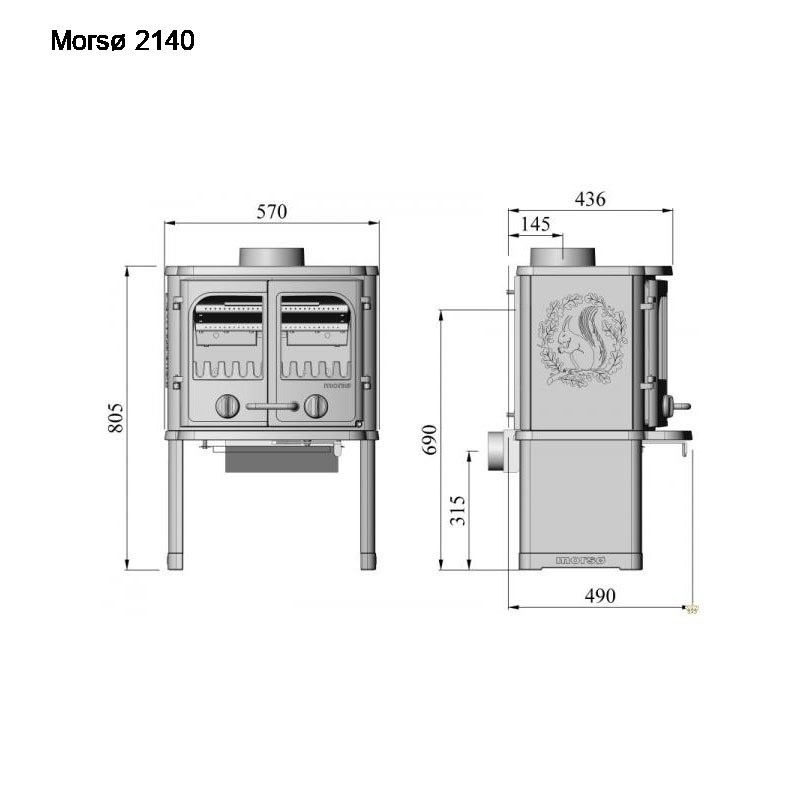 MORSO PIEC WOLNOSTOJĄCY RADIACYJNY 2140 MORSO PIEC WOLNOSTOJĄCY RADIACYJNY 2140
