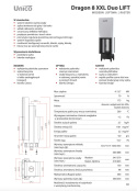 UNICO WKŁAD KOMINKOWY DRAGON 8 XXL DUO LIFT MODERN