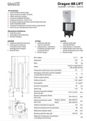 UNICO WKŁAD KOMINKOWY DRAGON 8B LIFT RASTER