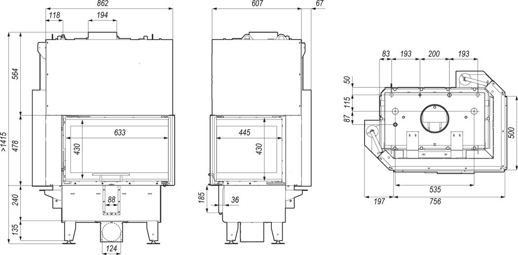 DEFRO WKŁAD KOMINKOWY HOME RIVA SM BL G SHORT DEFRO WKŁAD KOMINKOWY HOME RIVA SM BL G SHORT