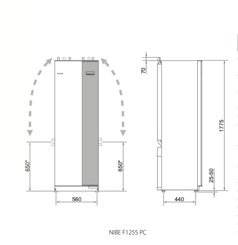 NIBE GRUNTOWA POMPA CIEPŁA F1255-6 PC R NIBE GRUNTOWA POMPA CIEPŁA F1255-6 PC R