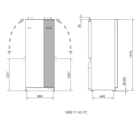 NIBE GRUNTOWA POMPA CIEPŁA F1145-6 PC NIBE GRUNTOWA POMPA CIEPŁA F1145-6 PC
