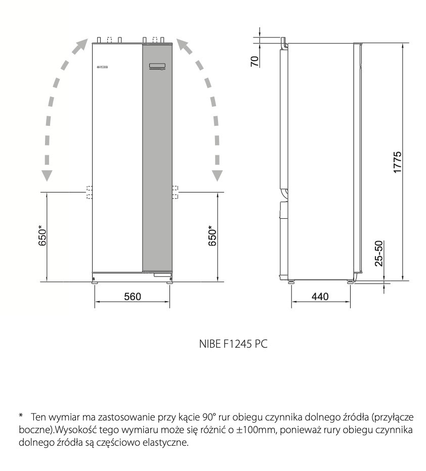 NIBE GRUNTOWA POMPA CIEPŁA F1245-10 PC NIBE GRUNTOWA POMPA CIEPŁA F1245-10 PC