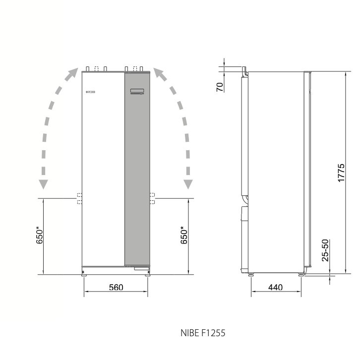 NIBE GRUNTOWA POMPA CIEPŁA F1255-12 E NIBE GRUNTOWA POMPA CIEPŁA F1255-12 E