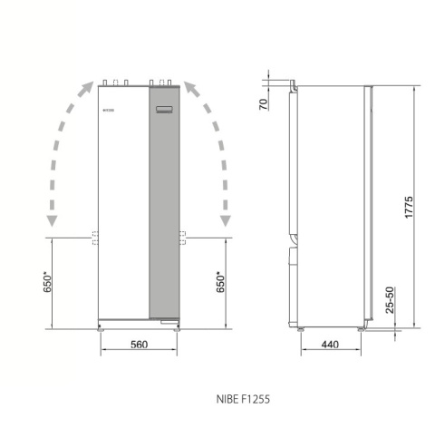 NIBE GRUNTOWA POMPA CIEPŁA F1255-12 E NIBE GRUNTOWA POMPA CIEPŁA F1255-12 E
