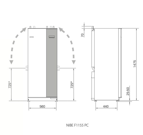 NIBE GRUNTOWA POMPA CIEPŁA F1155-6 PC NIBE GRUNTOWA POMPA CIEPŁA F1155-6 PC