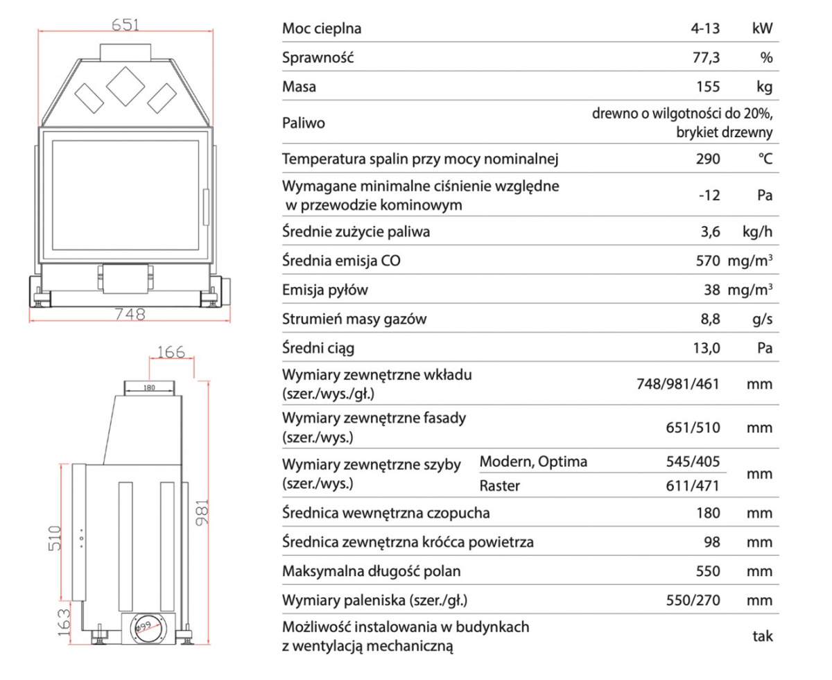 UNICO WKŁAD KOMINKOWY DRAGON 2 XL OPTIMA PORTAL UNICO WKŁAD KOMINKOWY DRAGON 2 XL OPTIMA PORTAL