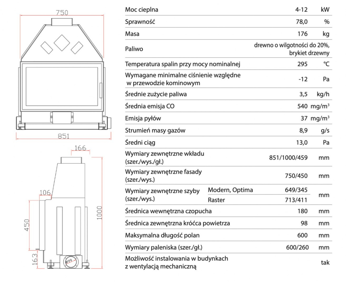 UNICO WKŁAD KOMINKOWY DRAGON 6 XL OPTIMA PORTAL UNICO WKŁAD KOMINKOWY DRAGON 6 XL OPTIMA PORTAL