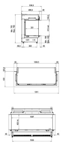 FABER WKŁAD KOMINKOWY ELEKTRYCZNY E-MATRIX LINEAR 1050/400 III