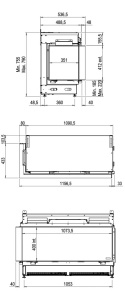 FABER WKŁAD KOMINKOWY ELEKTRYCZNY E-MATRIX LINEAR 1050/400 II