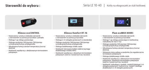 KLIMOSZ KOCIOŁ LE 10 EKO 190 EC 11,4kW KLIMOSZ KOCIOŁ LE 10 EKO 190 EC 11,4kW