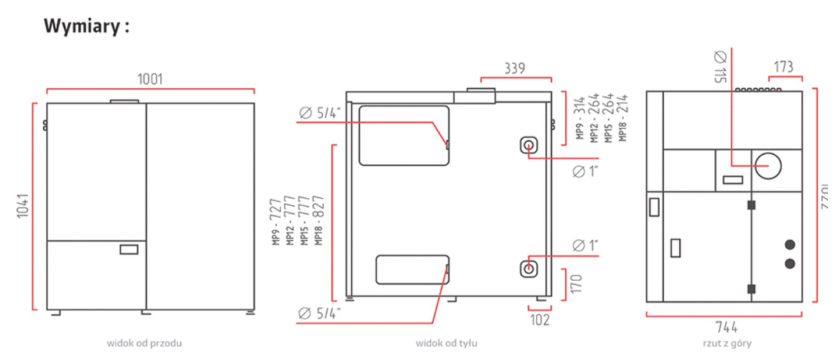 KLIMOSZ KOCIOŁ MINIPELET 9 PLUM TOUCH 9kW KLIMOSZ KOCIOŁ MINIPELET 9 PLUM TOUCH 9kW