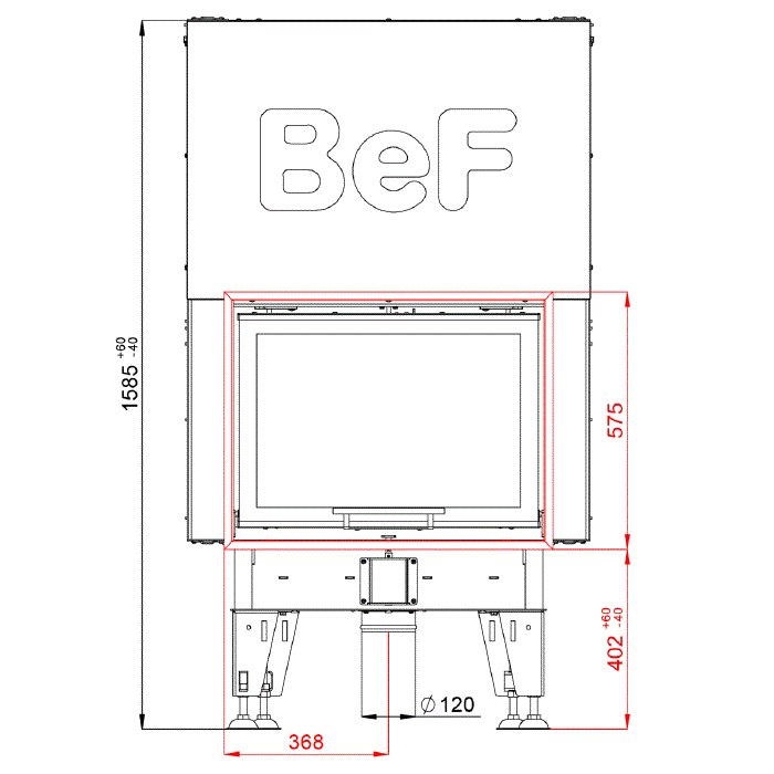 BEF HOME WKŁAD KOMINKOWY ROYAL V 7 BEF HOME WKŁAD KOMINKOWY ROYAL V 7