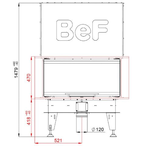 BEF HOME WKŁAD KOMINKOWY ROYAL V 8 C BEF HOME WKŁAD KOMINKOWY ROYAL V 8 C