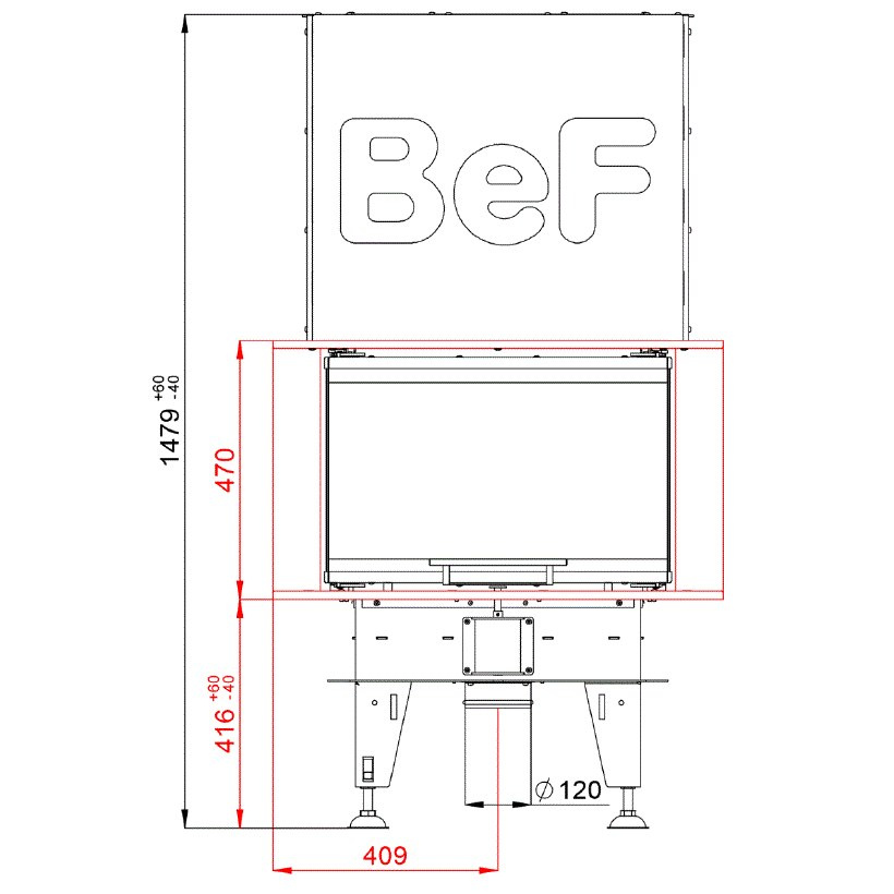 BEF HOME WKŁAD KOMINKOWY ROYAL V 6 C BEF HOME WKŁAD KOMINKOWY ROYAL V 6 C