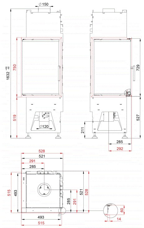 BEF HOME WKŁAD KOMINKOWY TOWER 5 EH BEF HOME WKŁAD KOMINKOWY TOWER 5 EH