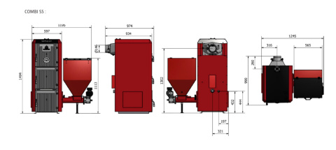 KLIMOSZ KOCIOŁ COMBI S5 EKO 190 PLUM 28,9KW KLIMOSZ KOCIOŁ COMBI S5 EKO 190 PLUM 28,9KW