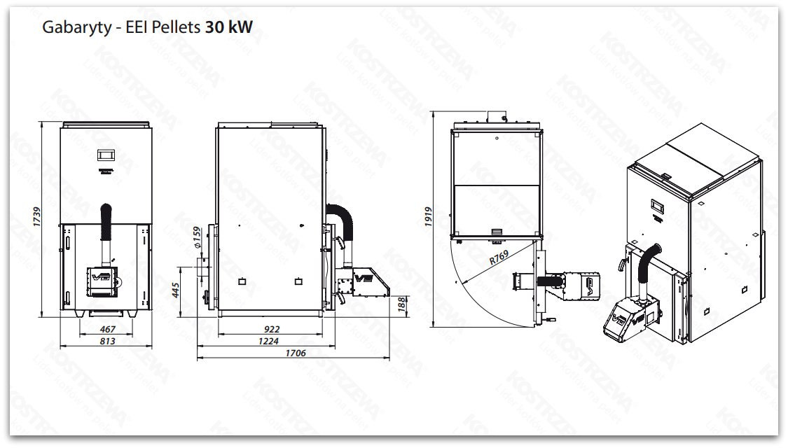 KOSTRZEWA KOCIOŁ EEI PELLETS 30kW KOSTRZEWA KOCIOŁ EEI PELLETS 30kW