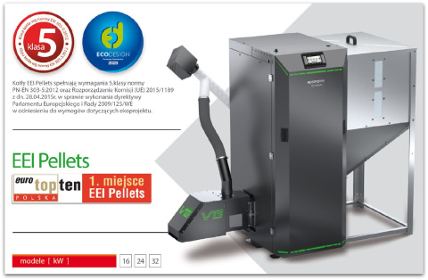 KOSTRZEWA KOCIOŁ EEI PELLETS 10kW KOSTRZEWA KOCIOŁ EEI PELLETS 10kW