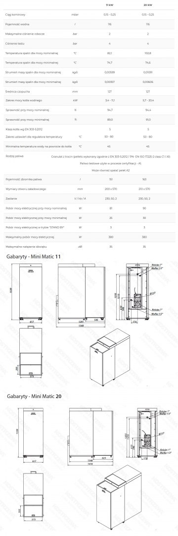 KOSTRZEWA KOCIOŁ MINI MATIC 20kW KOSTRZEWA KOCIOŁ MINI MATIC 20kW