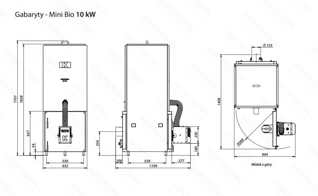 KOSTRZEWA KOCIOŁ MINI BIO NE 10kW KOSTRZEWA KOCIOŁ MINI BIO NE 10kW