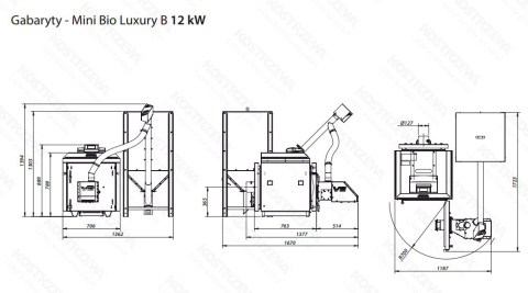 KOSTRZEWA KOCIOŁ MINI BIO LUXURY B 12kW KOSTRZEWA KOCIOŁ MINI BIO LUXURY B 12kW
