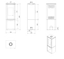 KRATKI PIEC KOZA STALOWA ENYO/FLAT/02