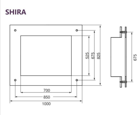 OBUDOWA KOMINKOWA SHIRA POD WKŁAD UNIFLAM 700 SELENIC OBUDOWA KOMINKOWA SHIRA POD WKŁAD UNIFLAM 700 SELENIC