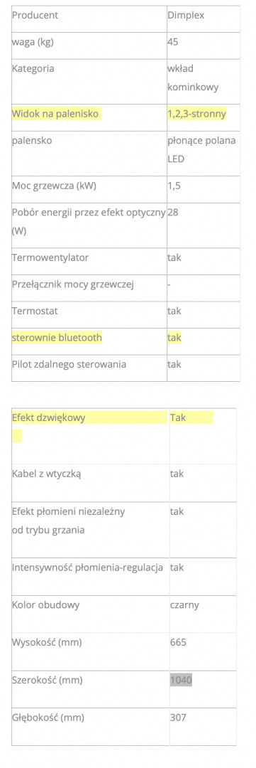 OPTIFLAME WKŁAD KOMINKOWY ELEKTRYCZNY VIVENTE 100 OPTIFLAME WKŁAD KOMINKOWY ELEKTRYCZNY VIVENTE 100